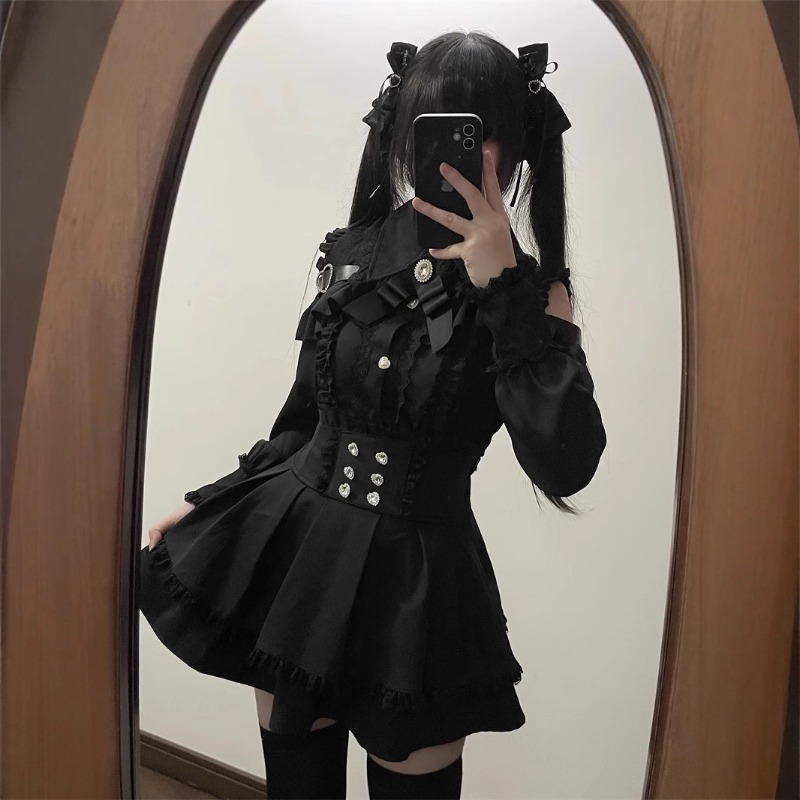 Women'S Y2K Fashion Aesthetic - Women Jirai Kei Outfit Japanese Style