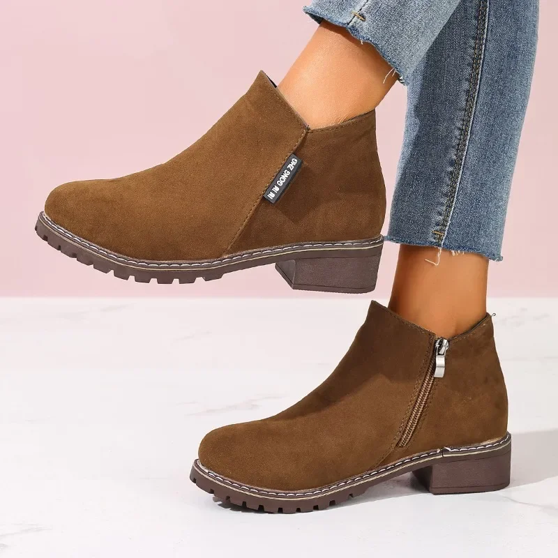Sale Fashion Women - Women Autumn Winter Ankle Boots Side