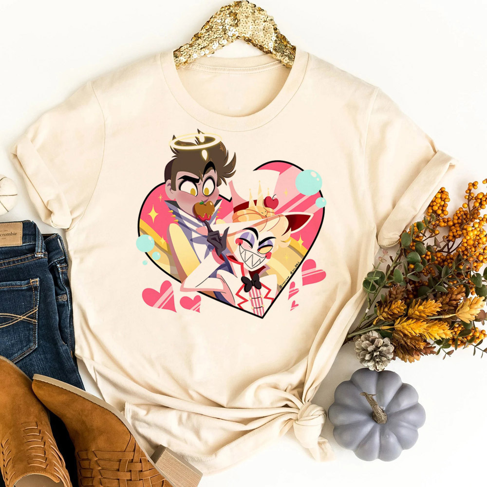 Hazbin Hotel t-shirt shoujo ko - Women'S Fashion In The 80S ulasan dan harga