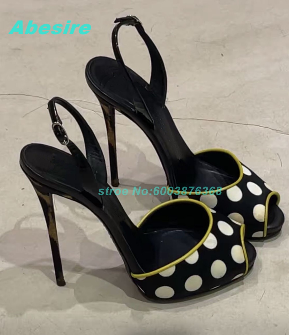 Polka Dot Patchwork Two-Tone S - Women'S Fashion Show ulasan dan harga