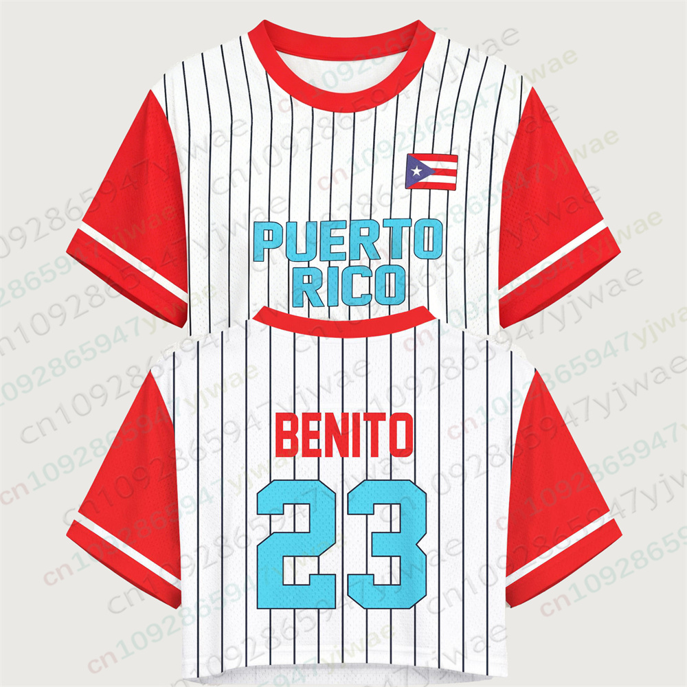 Puerto Rico Crop Top Jersey Pu - Women'S Fashion Rugby Shirt ulasan dan harga