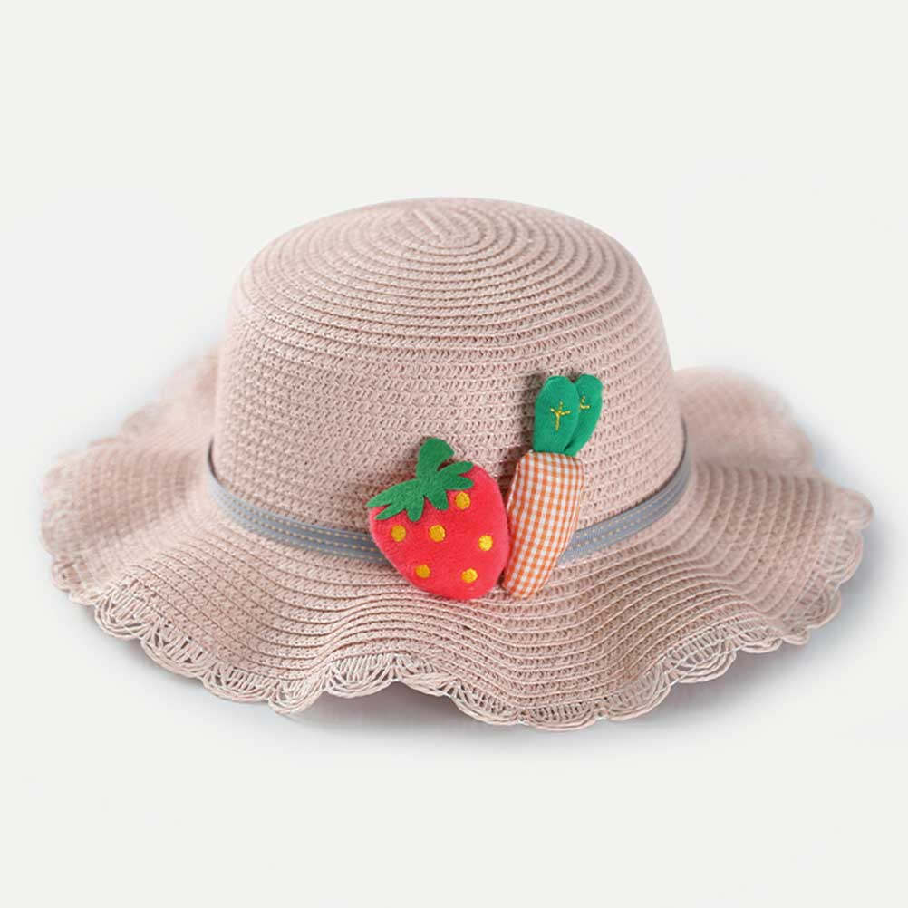 1Set Kids Straw Sun Protection - Straw Hat Summer ulasan dan harga
