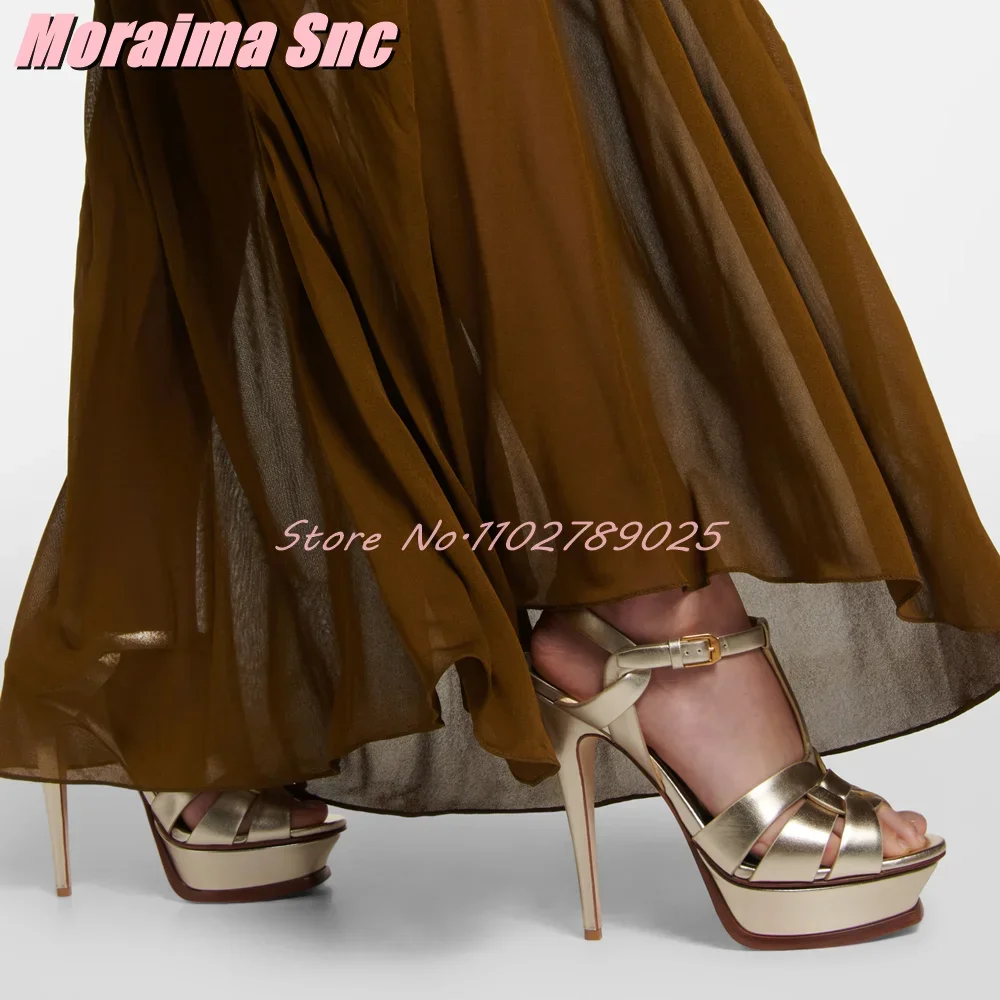 Platform Waeve T-strap Square  - Spaghetti Strap Dress ulasan dan harga