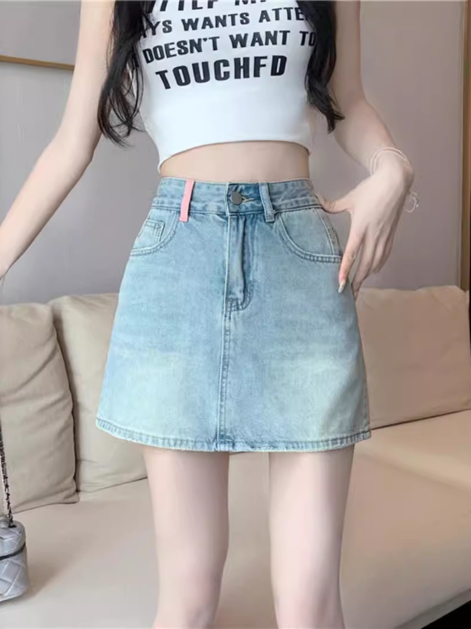 Women's Vintage Washed Denim S - Denim Shorts Women ulasan dan harga