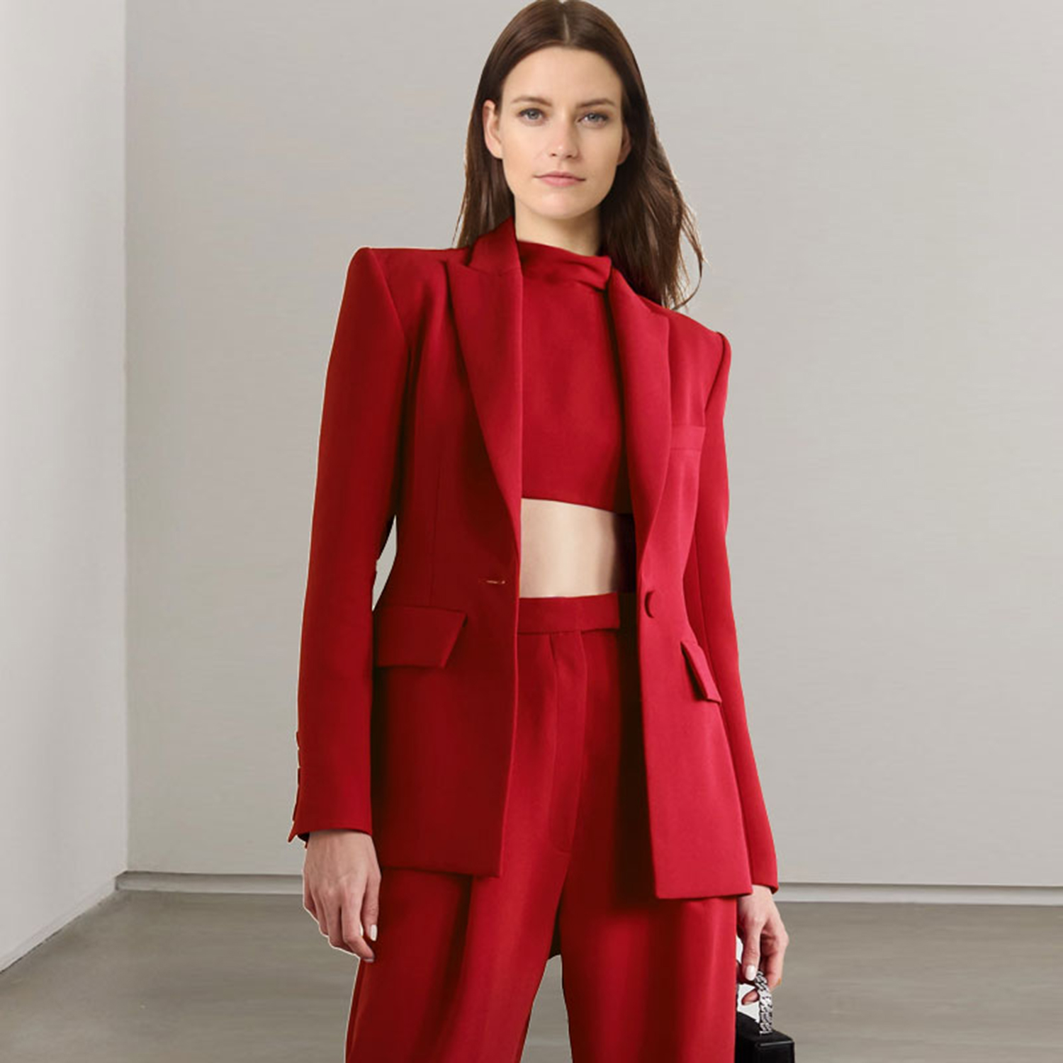 Allingentle Red Lapel Women's  - Women'S Fashion Jackets ulasan dan harga