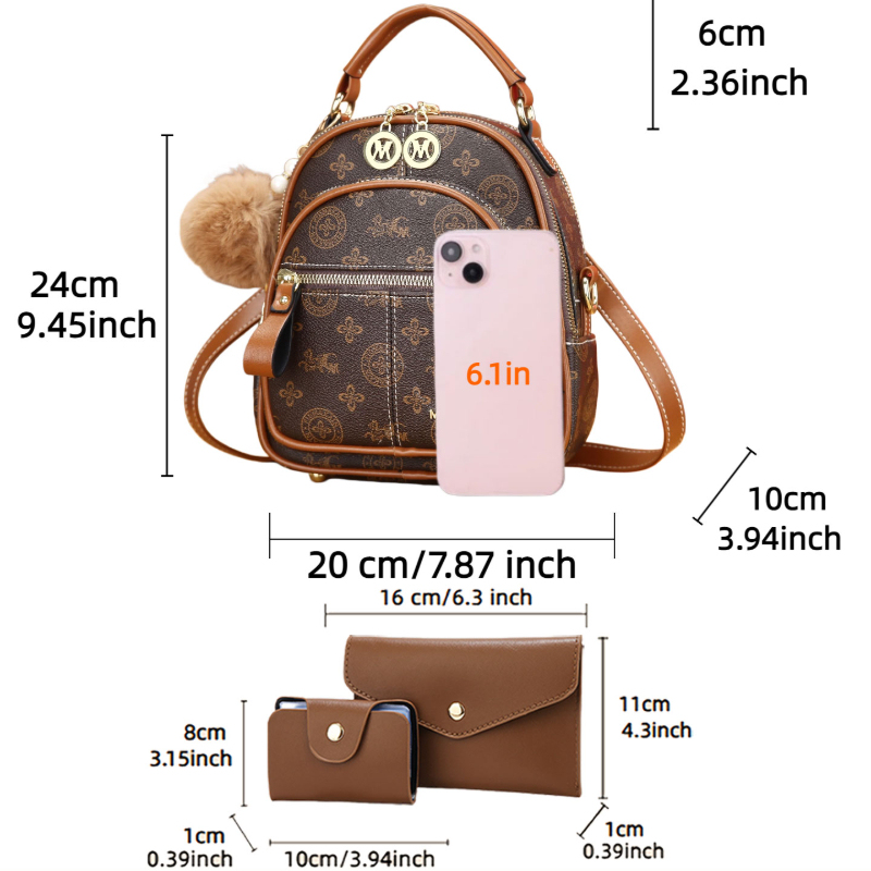 3-piece women's bag set, light - Crossbody Bag Women ulasan dan harga