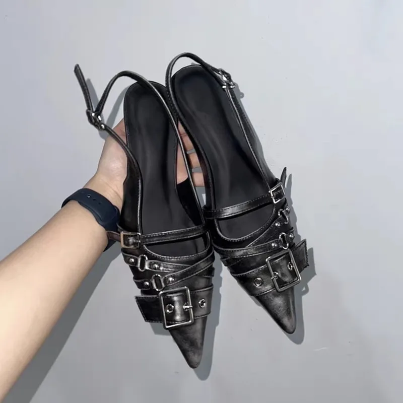 Pointed Toe High Heels Women W - Spaghetti Strap Dress ulasan dan harga