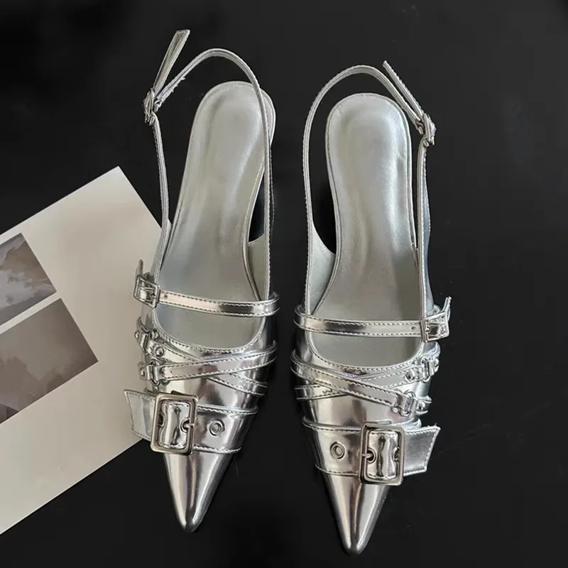 Pointed Toe High Heels Women W - Spaghetti Strap Dress ulasan dan harga