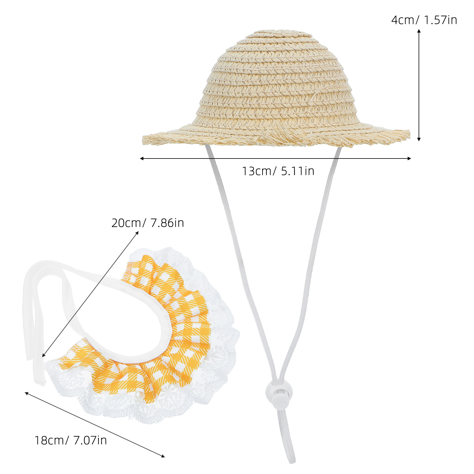 1Set Garden Goose Costume Stra - Straw Hat Summer ulasan dan harga