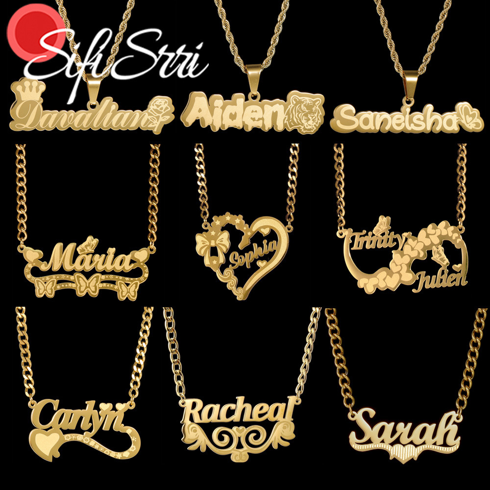 Sifisrri Custom Name Necklace  - Women'S Fashion Labels ulasan dan harga