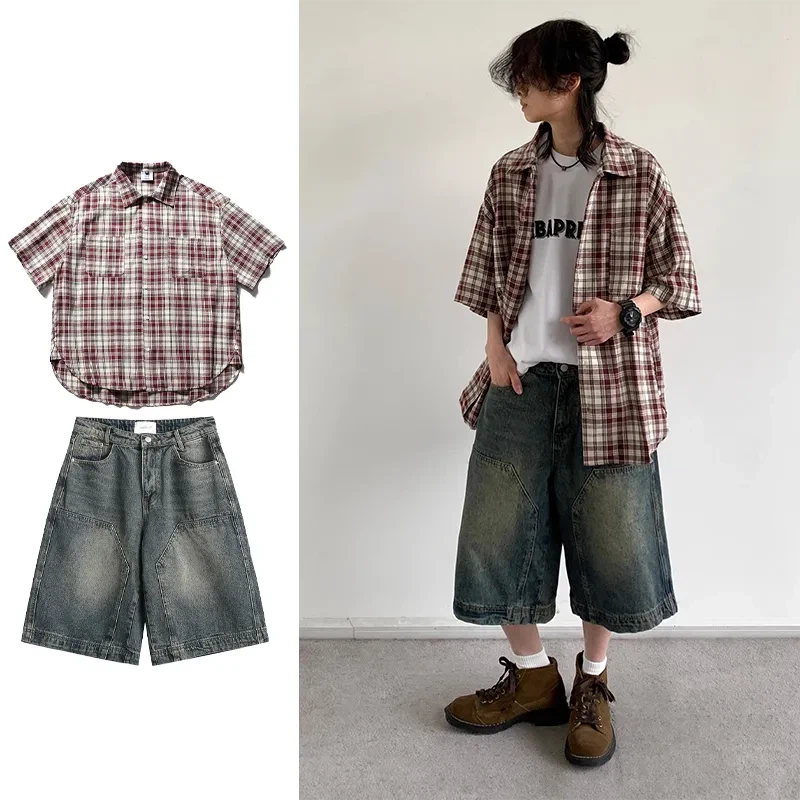 Japanese Youth Style Men Women - Denim Shorts Women ulasan dan harga