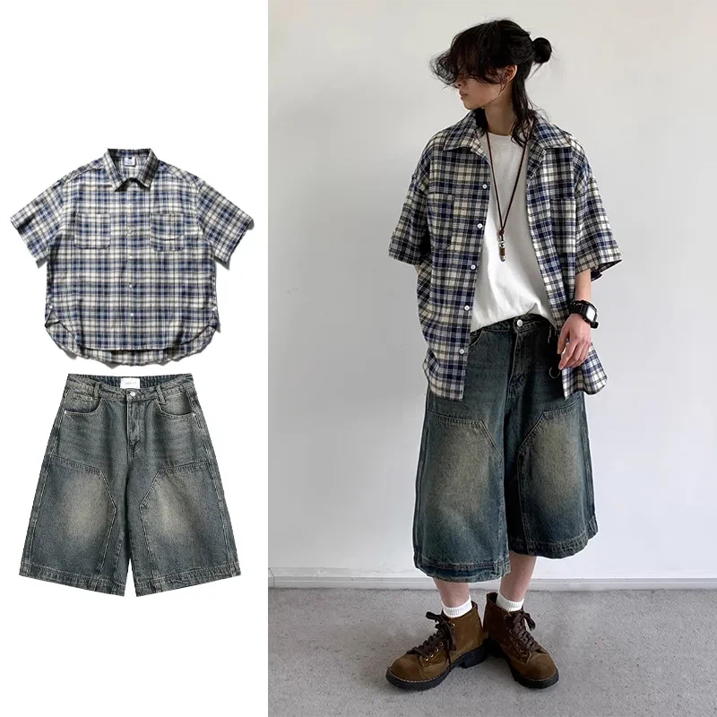 Japanese Youth Style Men Women - Denim Shorts Women ulasan dan harga
