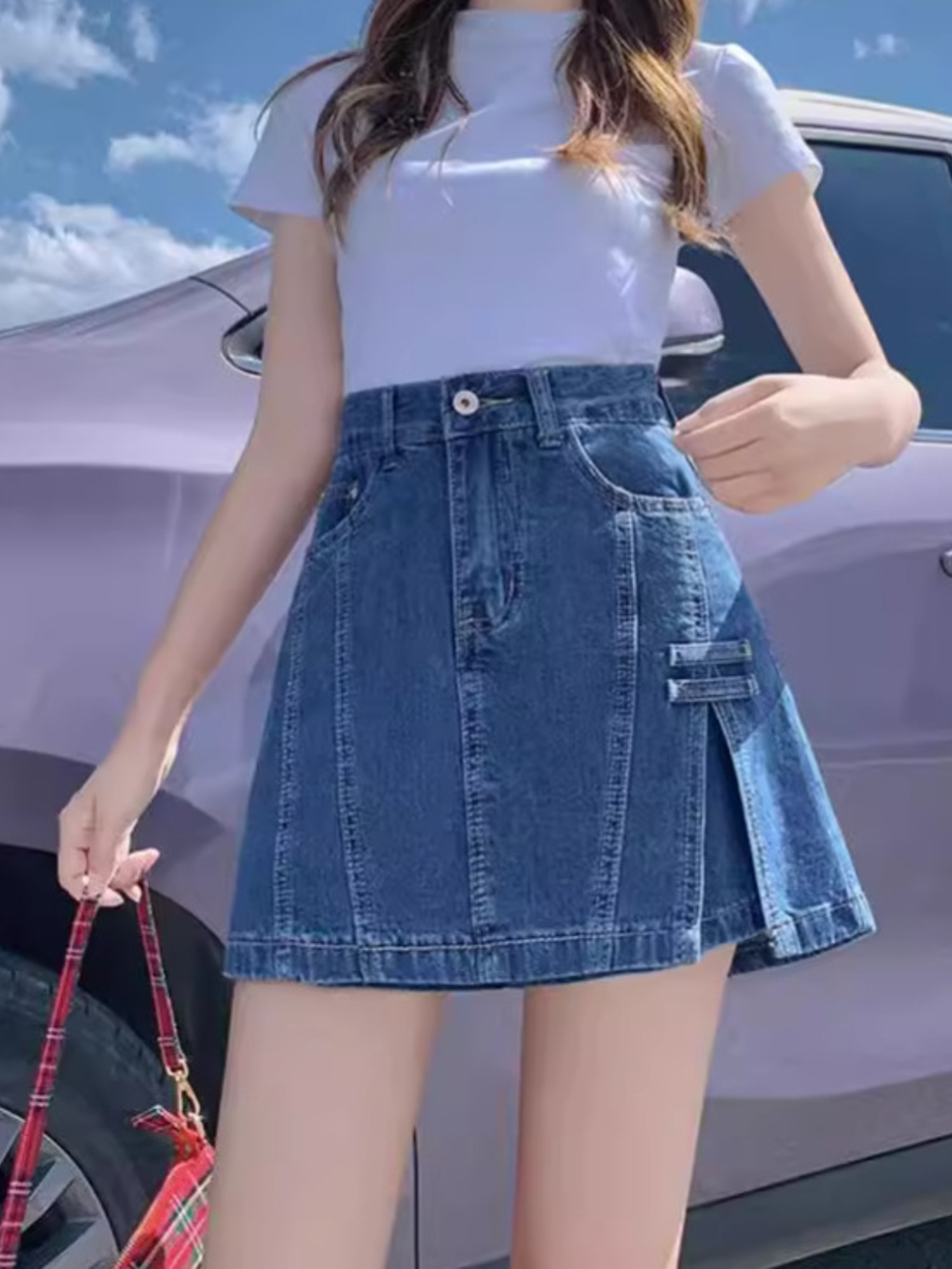 Women's Vintage Washed Denim S - Denim Shorts Women ulasan dan harga