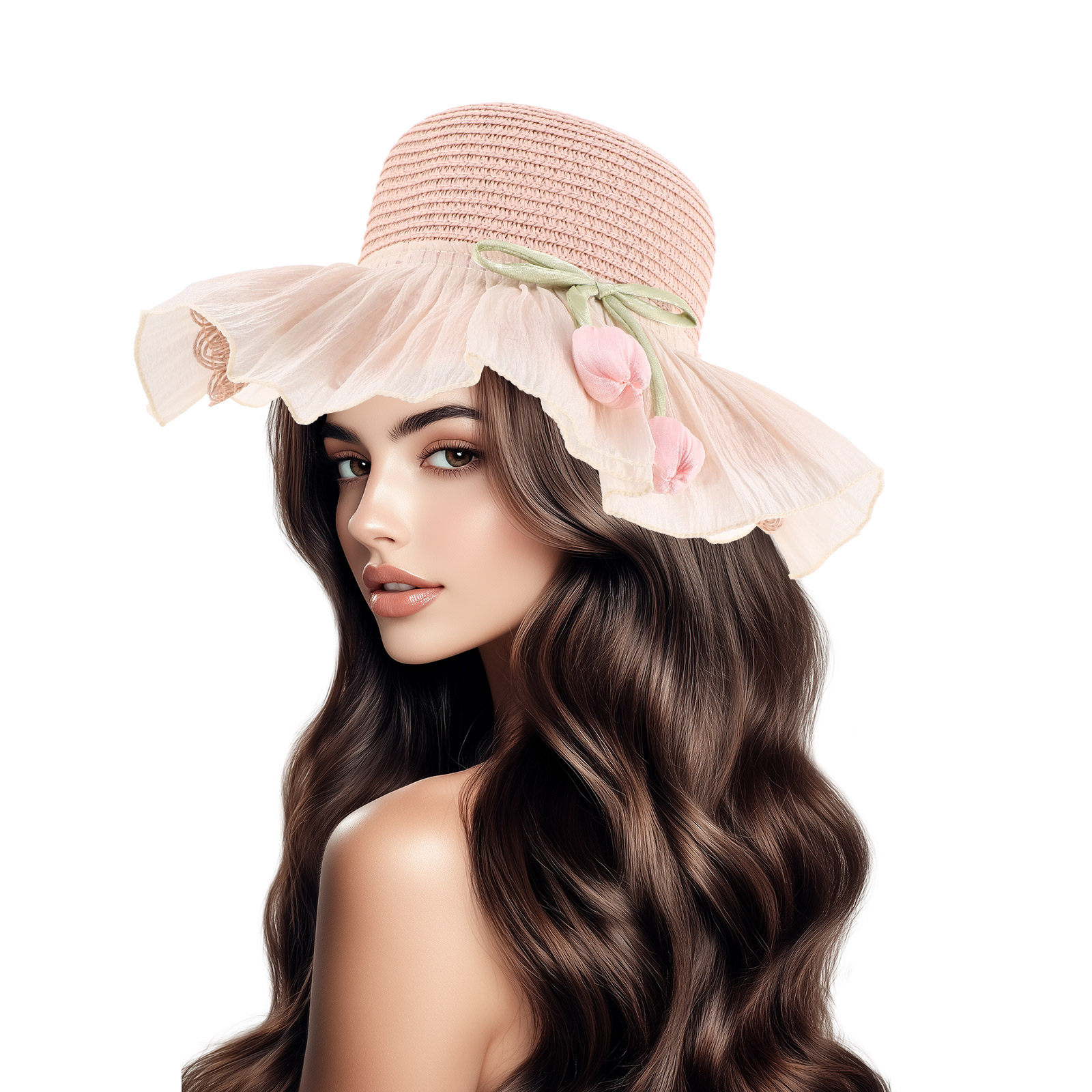 Girl Summer Straw Sun Hat Wide - Straw Hat Summer ulasan dan harga