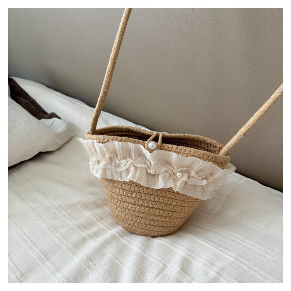 Kids Summer Straw Hat and Bag  - Straw Hat Summer ulasan dan harga