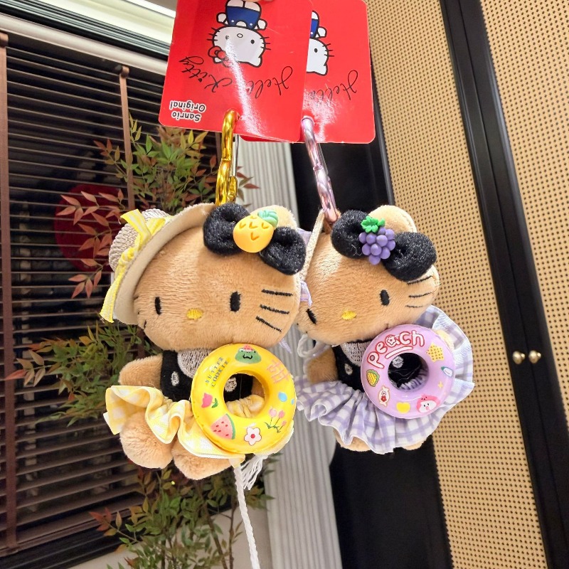 Hello Kitty Tan Plush Charm St - Straw Hat Summer ulasan dan harga