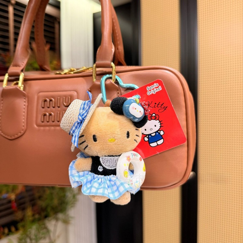 Hello Kitty Tan Plush Charm St - Straw Hat Summer ulasan dan harga