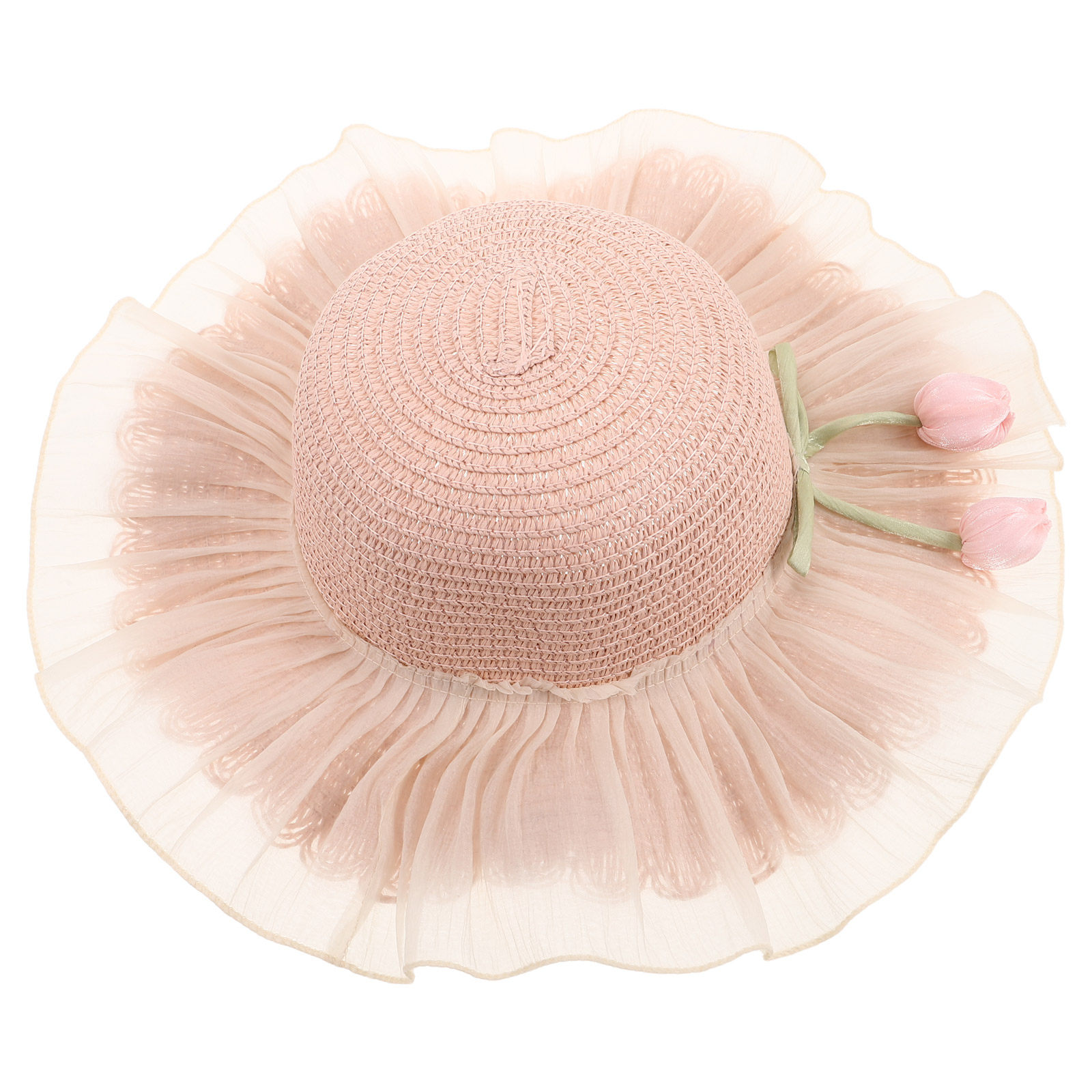 Girl Summer Straw Sun Hat Adju - Straw Hat Summer ulasan dan harga