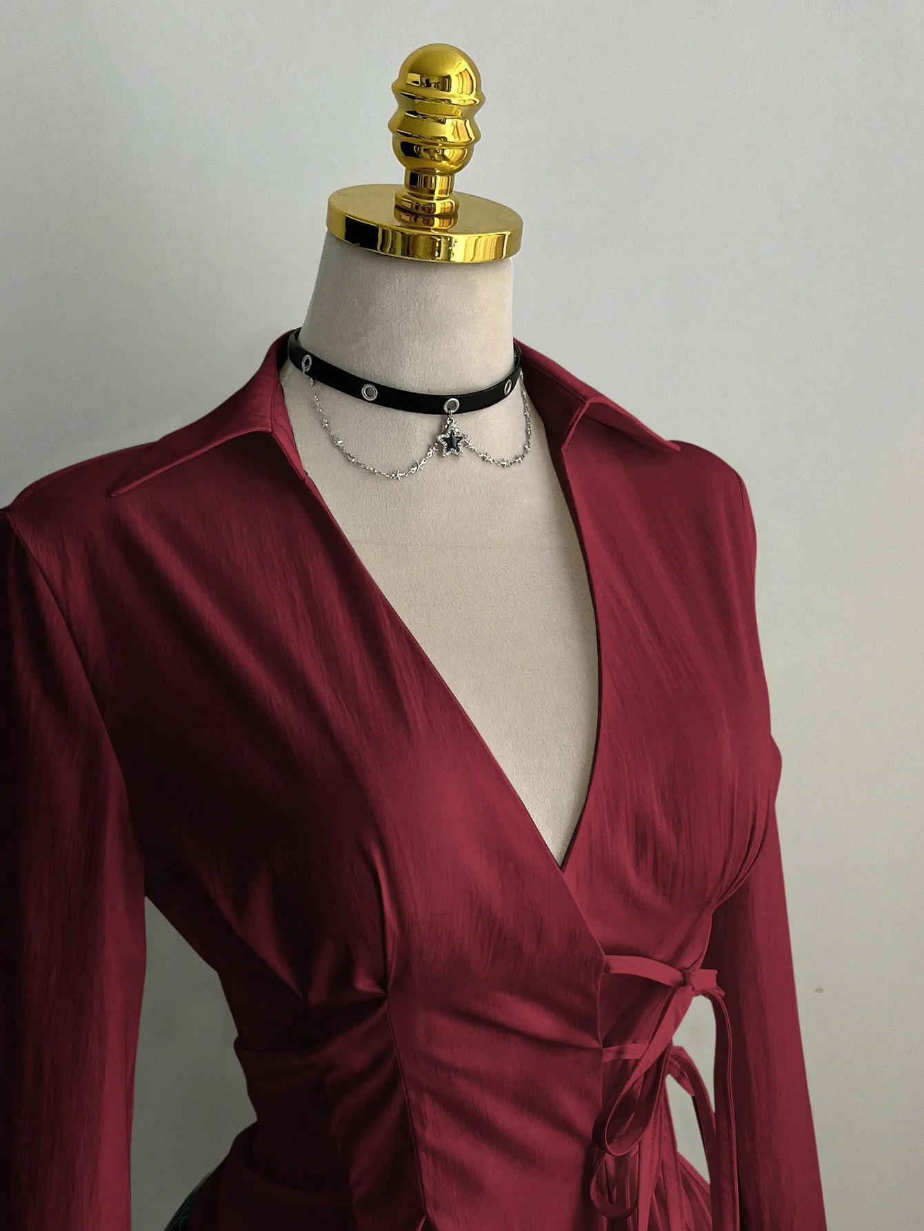 Fashion Long-sleeved Blouses S - Women'S Y2K Fashion Aesthetic ulasan dan harga