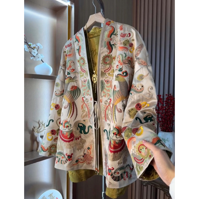 New Chinese Style Kimono Cardi - Women'S Fashion Jackets ulasan dan harga