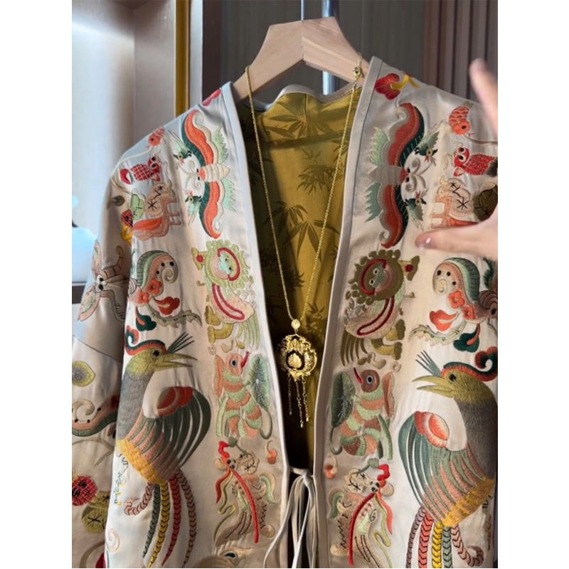 New Chinese Style Kimono Cardi - Women'S Fashion Jackets ulasan dan harga