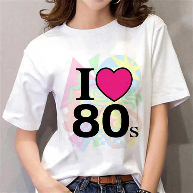 80s Womens T Shirt Femal Black - Women'S Fashion In The 80S ulasan dan harga