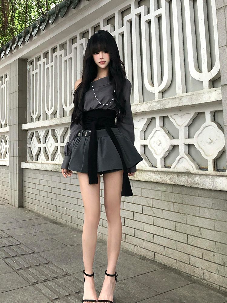 2026 Hot Girl Sexy Gothic Slim - Women'S Y2K Fashion Aesthetic ulasan dan harga