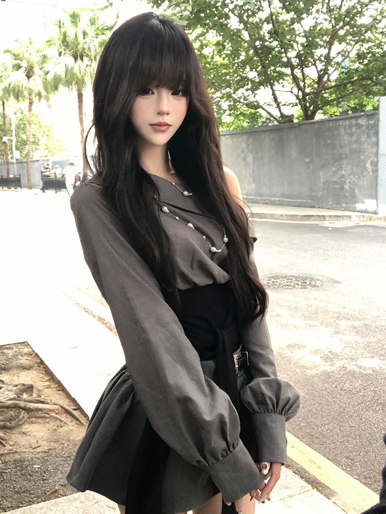 2026 Hot Girl Sexy Gothic Slim - Women'S Y2K Fashion Aesthetic ulasan dan harga