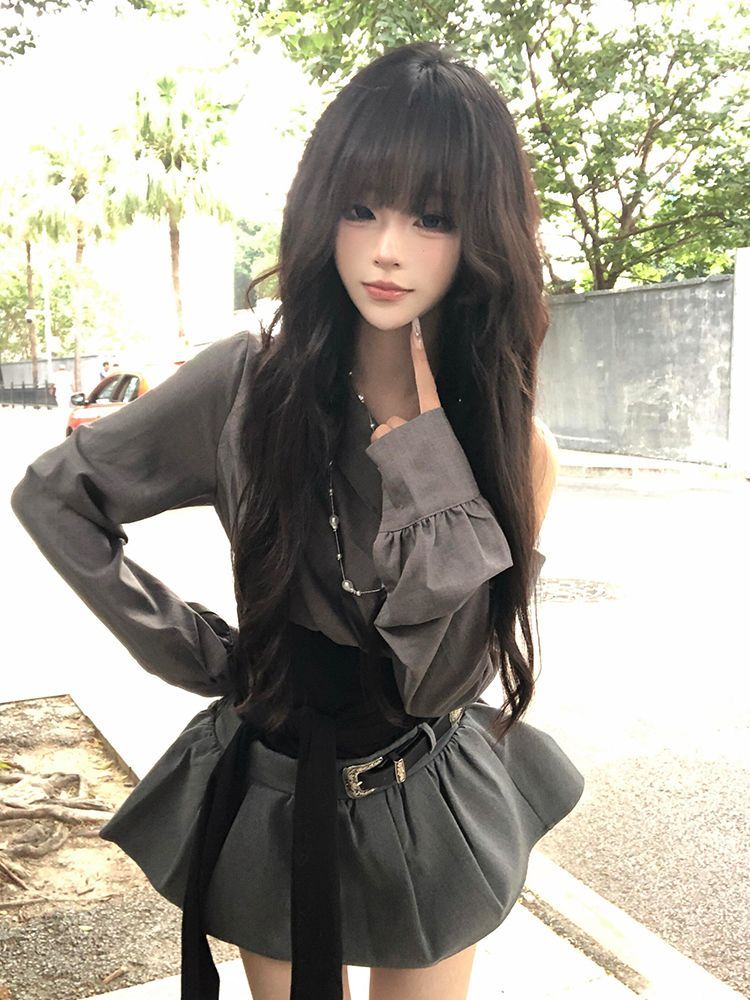 2026 Hot Girl Sexy Gothic Slim - Women'S Y2K Fashion Aesthetic ulasan dan harga