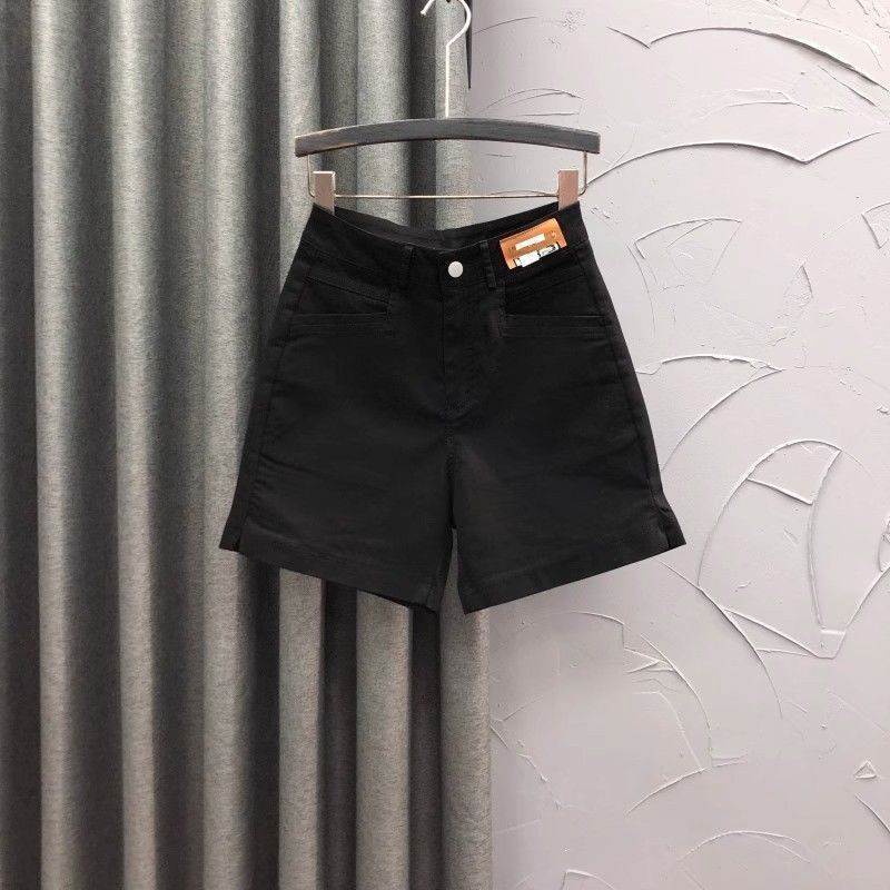 High waisted label denim short - Women'S Fashion Labels ulasan dan harga