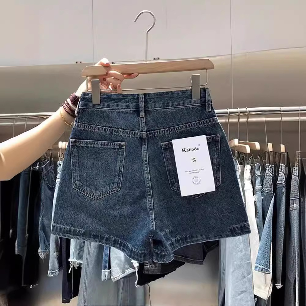 Women Niche High Design Cuffed - Denim Shorts Women ulasan dan harga