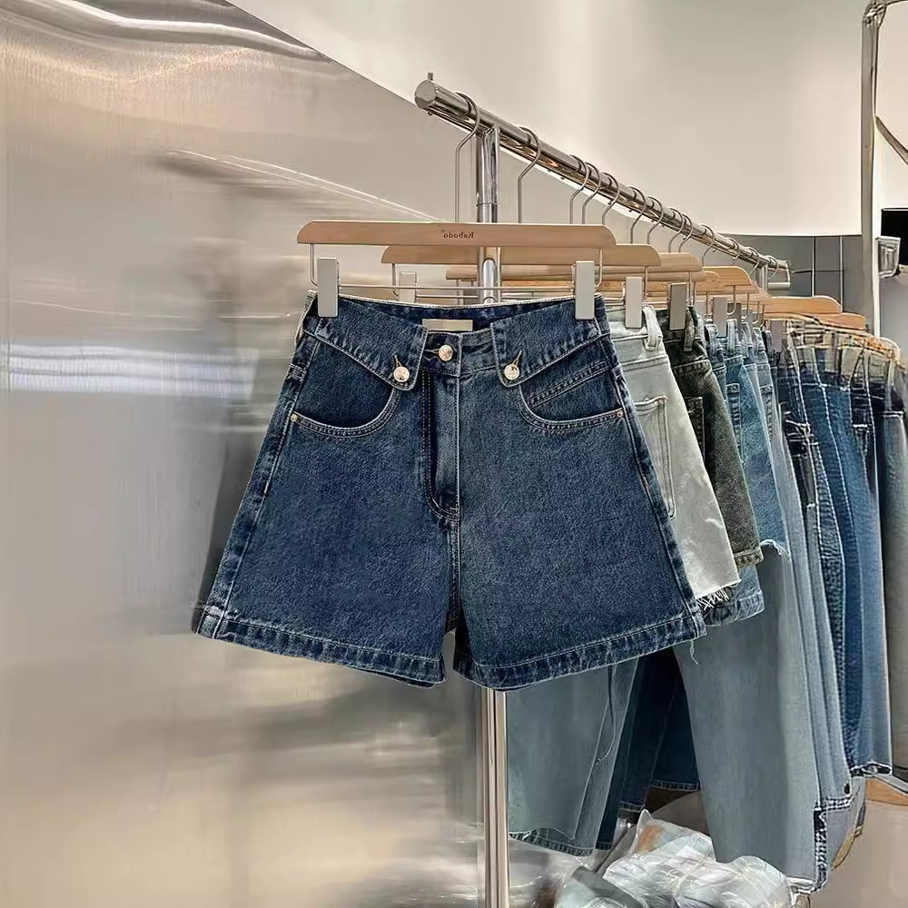 Women Niche High Design Cuffed - Denim Shorts Women ulasan dan harga