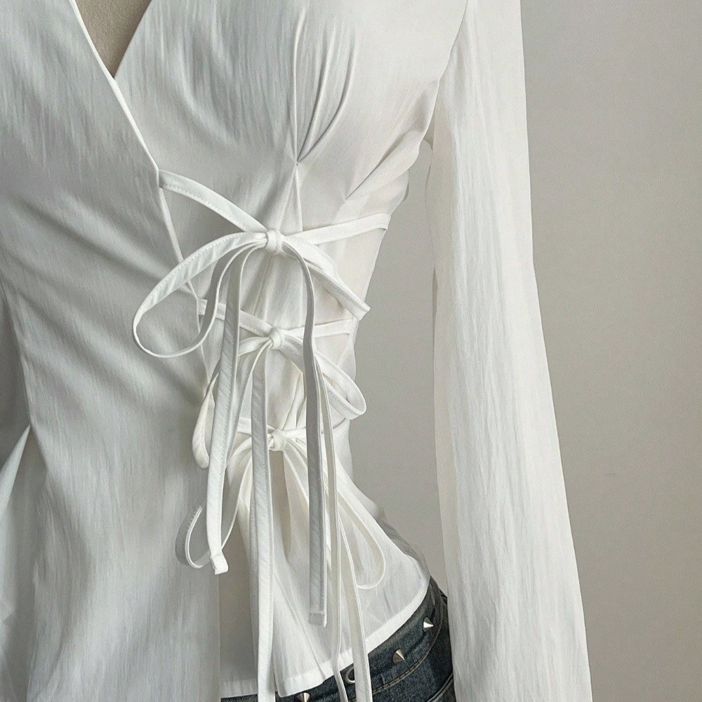 Fashion Long-sleeved Slim Fit  - Women'S Y2K Fashion Aesthetic ulasan dan harga