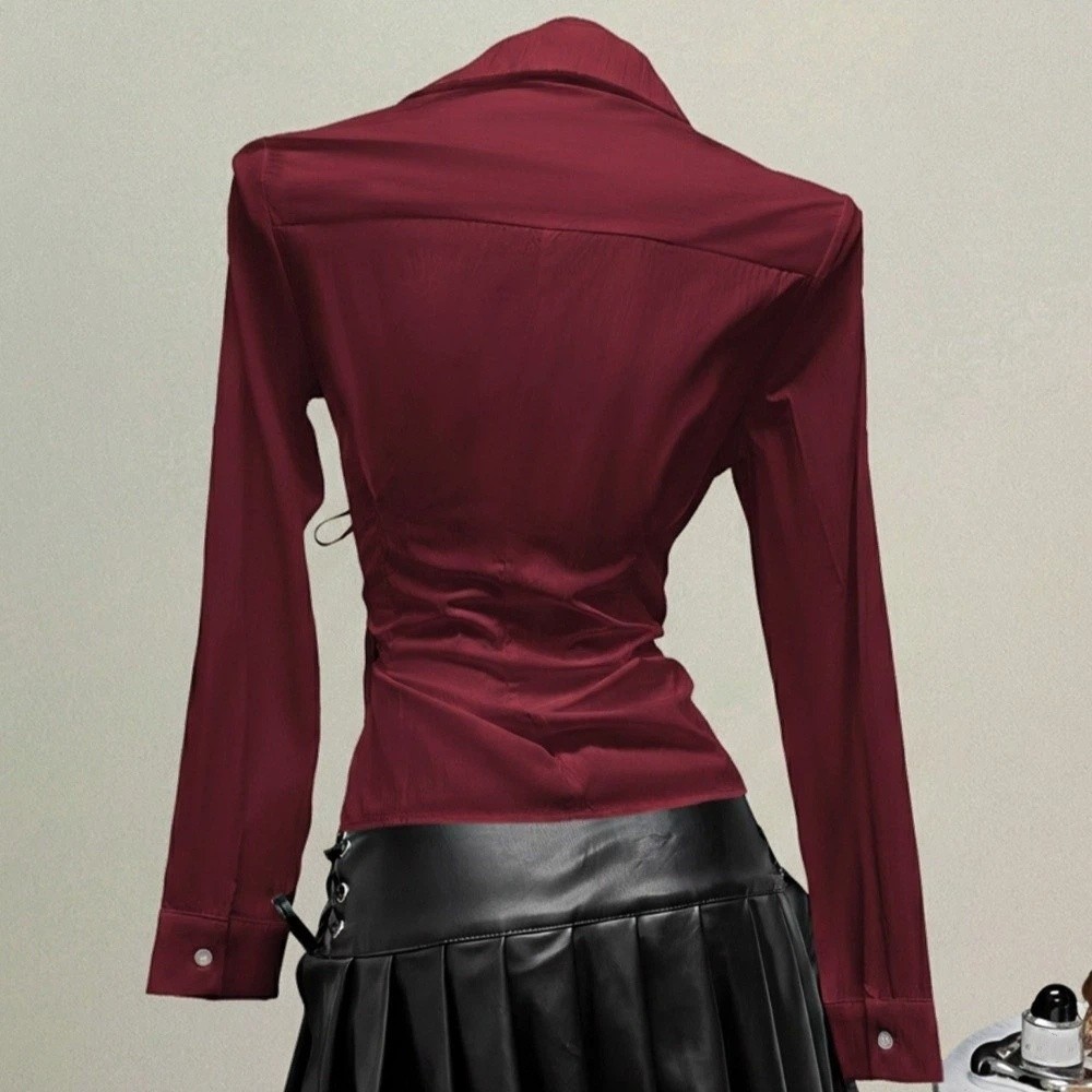 Fashion Long-sleeved Slim Fit  - Women'S Y2K Fashion Aesthetic ulasan dan harga