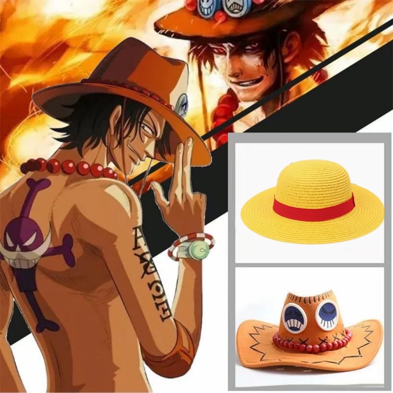 Anime Luffy Straw Hat for Men  - Straw Hat Summer ulasan dan harga