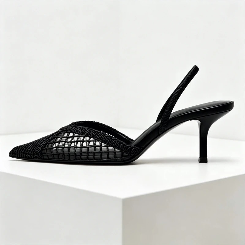 Mesh Woven Heeled Sandals Wome - Women Fashion Brand ulasan dan harga
