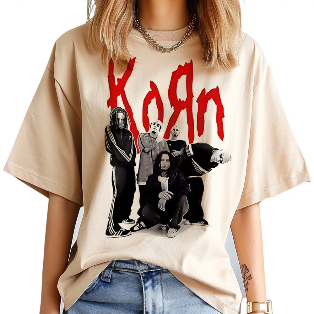 Korn t shirt women korean fash - Women'S Fashion In The 80S ulasan dan harga